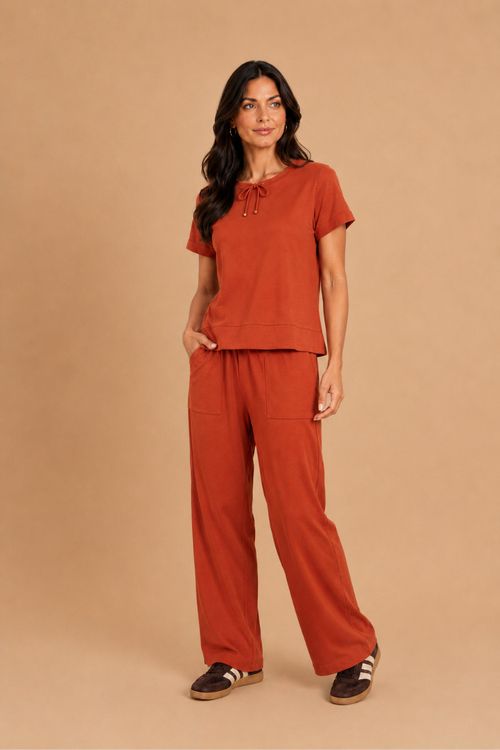 BLUSA LACO LEBLON TERRACOTA.
